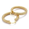 Brass Hoop Earring EJEW-P265-06G-2