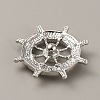 Alloy Rhinestone Snap Buttons FIND-WH0111-241-2