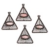 Alloy with Natural & Synthetic Gemstone Pendants PW-WG32338-03-2