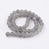 Natural Grey Agate Bead Strands X-G-H055-10mm-2