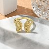 Butterfly Cuff Rings RJEW-G337-12G-2