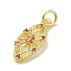 Brass Micro Pave Cubic Zirconia Pendants KK-M283-15A-02-2