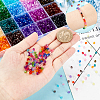  6240Pcs 24 Colors Transparent Acrylic Beads TACR-PH0001-58-5