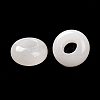 Natural White Jade European Beads G-R488-02H-4