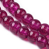 Spray Painted Crackle Glass Beads Strands CCG-Q002-4mm-08-3