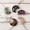 6Pcs 6 Style Natural & Synthetic Gemstone Tree of Life Wire Wrapped Pendants G-SZ0001-66-4