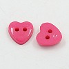 Acrylic Heart Buttons BUTT-E071-A-06-2