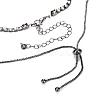 Alloy Rhinestone Pendant Necklaces & Adjustable Slider Necklaces Sets NJEW-Z012-03B-3