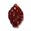 Dyed Natural Agate Carved Pendants G-A098-01D-1