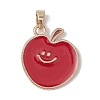 Fruit Alloy Enamel Pendants PALLOY-JF02697-3