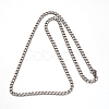 Non-Tarnish 304 Stainless Steel Curb Chain Necklace NJEW-I065-35-2