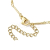 Brass Bar Link Chain Necklaces NJEW-JN04748-01-5