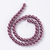 Eco-Friendly Dyed Glass Pearl Round Beads Strands HY-A002-6mm-RB027-2