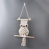 Cotton Cord Macrame Woven Wall Hanging HJEW-C010-18-2