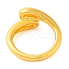Zinc Alloy Teardrop Open Cuff Rings for Women RJEW-Q774-03G-2