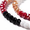 Imitation Jade Opaque Solid Color Glass Beads Strands GLAA-L044-A02-2