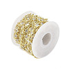 Rack Plating Brass Chains Micro Pave Cubic Zirconia AJEW-Q150-07G-03-3