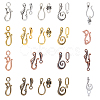 Tibetan Style Hook and Eye Clasps TIBE-PH0005-13-1