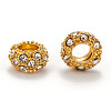 Alloy Rhinestone European Beads X-CPDL-H997-3-5