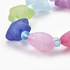 Frosted Acrylic Beads Kids Stretch Bracelets BJEW-JB03895-03-2
