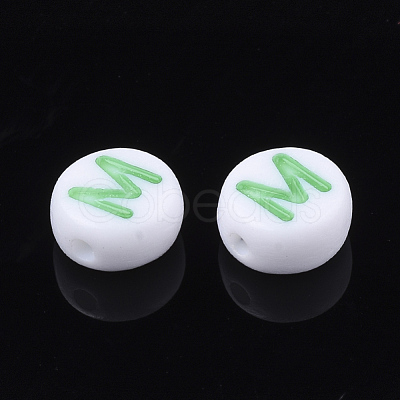 Initial Acrylic Beads X-OACR-E001-20M-1