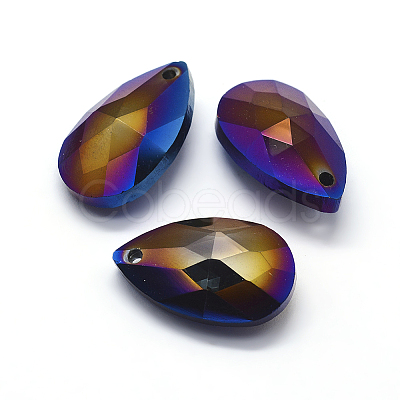 Faceted Glass Pendants GLAA-F069-L-B04-1