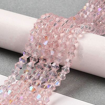 Transparent Electroplate Glass Beads Strands EGLA-A039-T3mm-L26-1