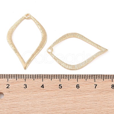 Brass Open Back Bezel Pendants KK-N256-01E-G-1