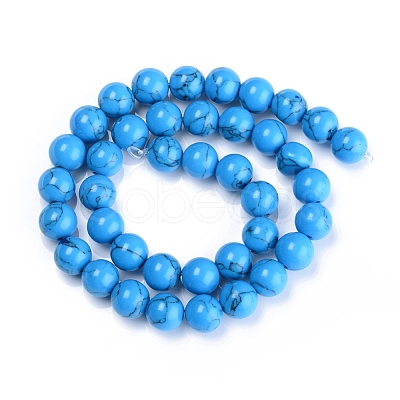 Synthetic Turquoise Beads Strand TURQ-H063-8mm-03-1