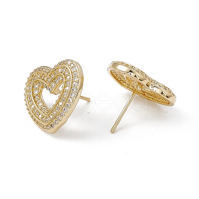 Rack Plating Brass Stud Earrings EJEW-A088-13G-1