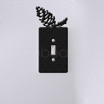 Iron Light Switch Decorations AJEW-WH0197-005-1