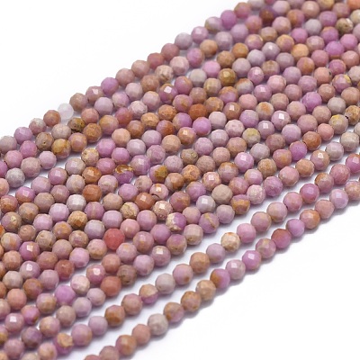 Natural Purple Mica Beads Strands G-G792-39-1