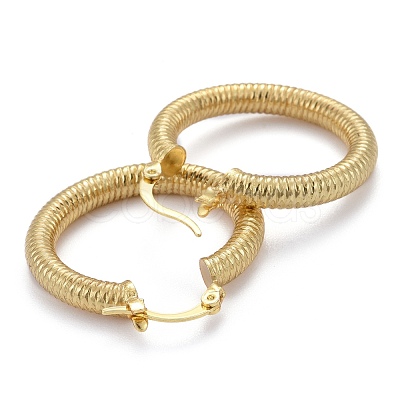 Brass Hoop Earring EJEW-P265-06G-1