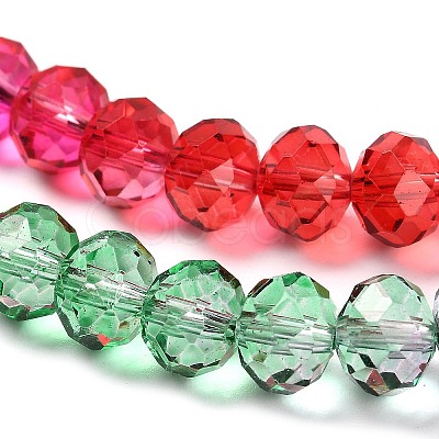 Transparent Painted Glass Beads Strands DGLA-A034-T8mm-A24-1