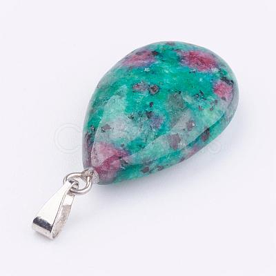 Natural & Synthetic Mixed Gemstone Pendants X-G-S045-9-B-1