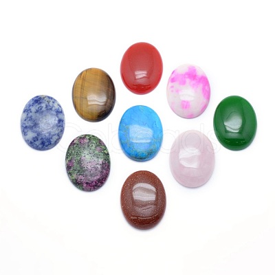 Natural & Synthetic Mixed Stone Cabochons X-G-P393-I-1