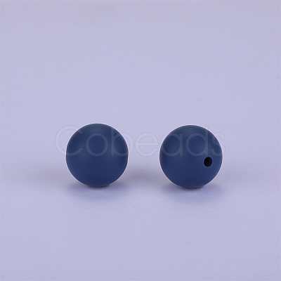 Round Silicone Focal Beads SI-JX0046A-112-1