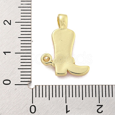 Brass with Cubic Zirconia with Enamel Pendant KK-Q814-22G-1