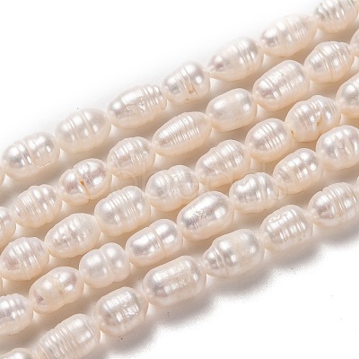 Natural Cultured Freshwater Pearl Beads Strands PEAR-L033-64-01-1