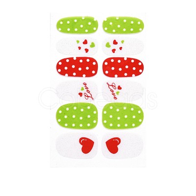 Avocados & Strawberries & Flowers Full Cover Nail Art Stickers MRMJ-T109-WSZ627-1