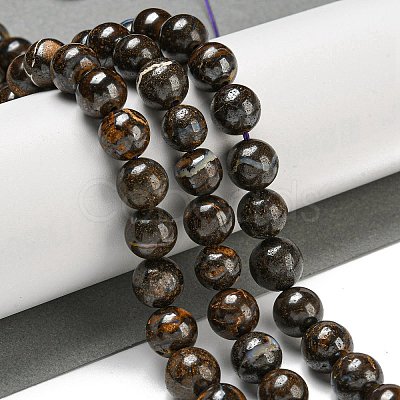 Natural Boulder Opal Beads Strands G-P544-A01-03-1