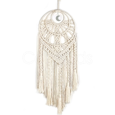 Round Cotton Macrame Wall Hanging PW-WG85736-01-1