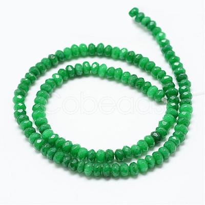 Natural White Jade Bead Strands G-R409-3x5-04-1