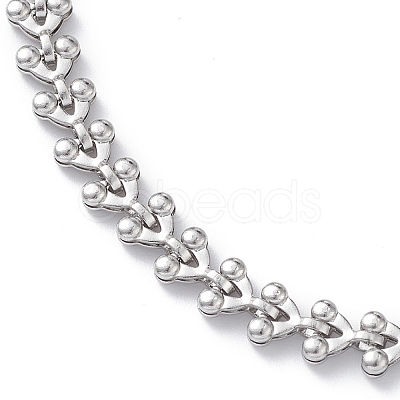 Non-Tarnish 304 Stainless Steel Cobs Chain Bracelets for Men Women STAS-B039-10P-1