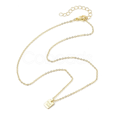 Brass Pendant Necklaces NJEW-JN04797-1