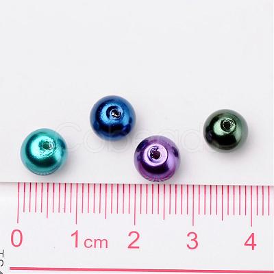 Ocean Mix Pearlized Glass Pearl Beads HY-X006-8mm-11-1