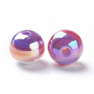 Stripe Resin Beads RESI-B014-01B-02-1