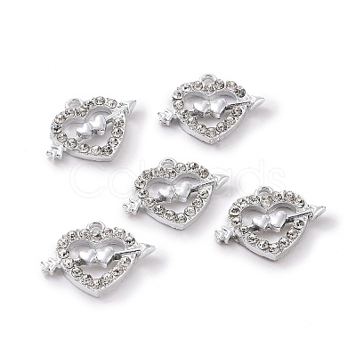 Alloy Crystal Rhinestone Pendants ALRI-H004-48P-1