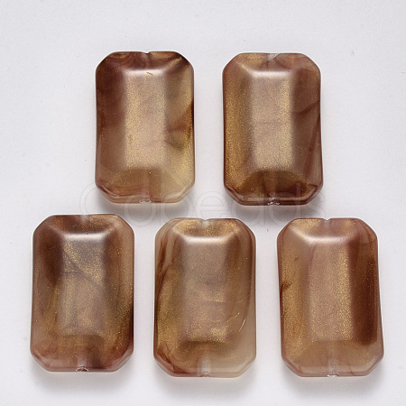 Imitation Gemstone Acrylic Beads OACR-R075-01E-1