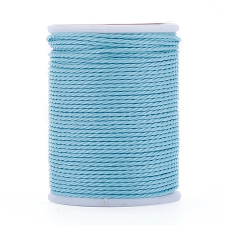 Round Waxed Polyester Cord X-YC-G006-01-1.0mm-06-1